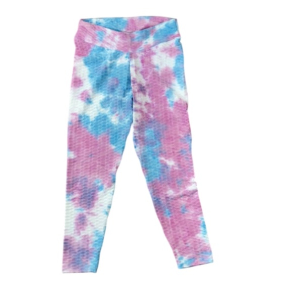 Tie dye print active wear pant w/ stretch casual 3X juniors - Picture 15 of 16